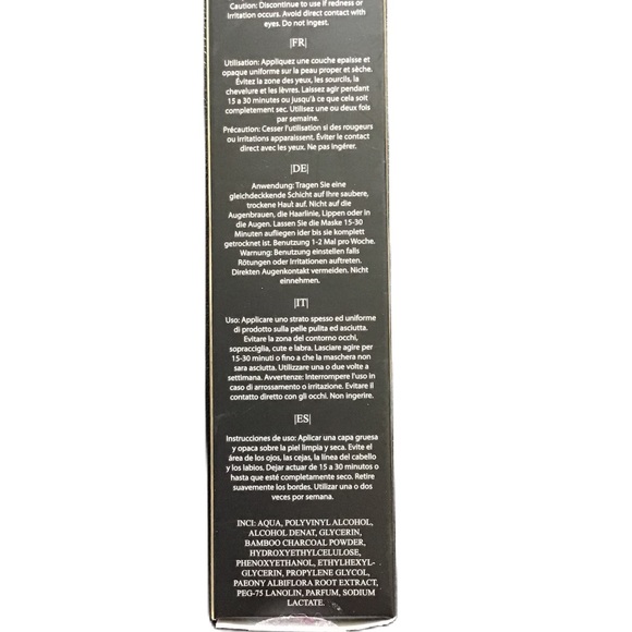 ECLAT SKIN LONDON Charcoal Black Peel-Off Mask New In Box Sealed - Picture 2 of 3